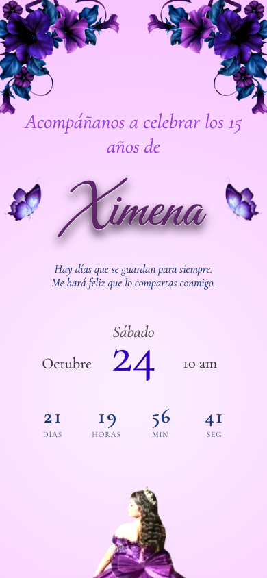 Invitación abierta en el teléfono